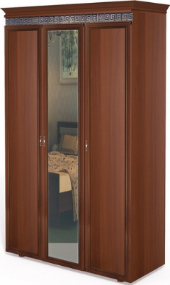 Шкаф для одежды 3х дв.  ИД 01.72  В: 2340 Ш: 1298 Г: 586 ― Мебель в Краснодаре