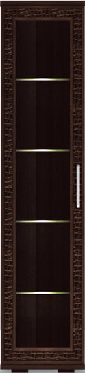 Шкаф низкий со стеклом 400 ГТ.018.311  В: 1723  Ш: 400  Г: 455 ― Мебель в Краснодаре