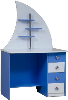 Юниор-4 (Парус) Стол письменный универсальный МДФ глянц Д 1000 В 1578 Ш 600 ― Мебель в Краснодаре