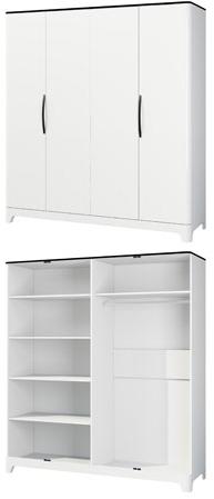 Шкаф для одежды МН-024-04  ШВГ  199 х 221 х 65 см ― Мебель в Краснодаре